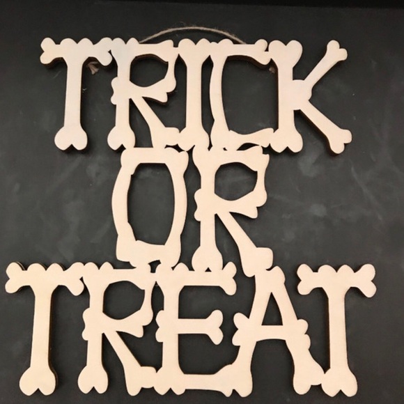 Halloween wood deco (HALLOWEEN & TRICK & TREAT) - Picture 3 of 4